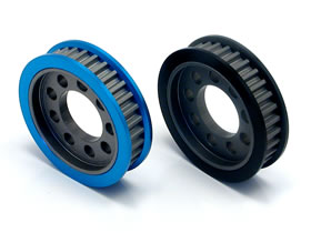 Square SVD-332 - Alum Rear Diff Pulley 32T Blue (TA05-VDF)