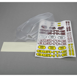 Losi LOSA8097 - Body, Clear with Stickers & Mask (8IGHT-E)