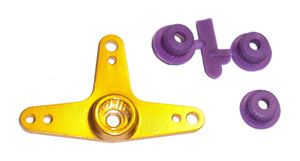 Q-World Q-339G - Alum CNC T-Shape Servo Arm  Gold