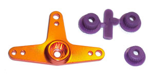 Q-World Q-339O - Alum CNC T-Shape Servo Arm  Orange