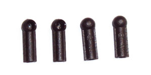 Q-World Q-306BK - Throttle Ball Joint, 4 pcs, Black