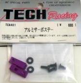 Tech TCA401 - Alum Servo Mount Purple  *DISCONTINUED*