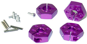 Jet Racing SA-60P - Alum 17mm Hex Wheel Hub Set