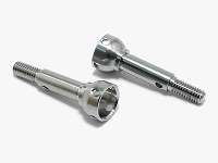 Square STB-50ASP - Titanium Hollow Wheel Axle (Tamiya TRF414, 415, TA04, TA05, TB02, TB-Evo3)