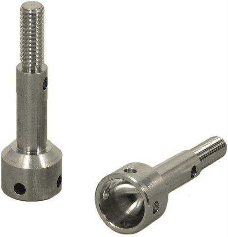 Square STB-50A - Titanium Wheel Axle (Tamiya TB-Evo3)