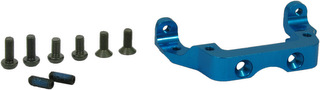Square STB-37B - Alum Rear Bulkhead Holder Blue (Tamiya TB-EVO3)