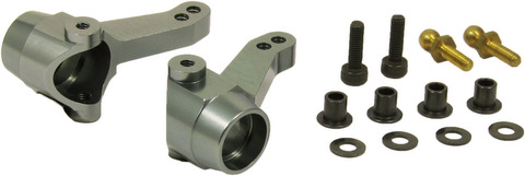 Square STB-35T - Alum Knuckle Arm, Titanium (Tamiya TB-Evo3)