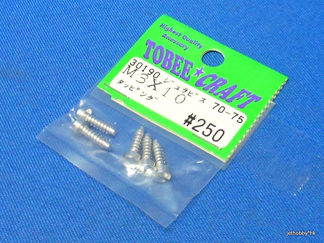 Tobee Craft 30190 - 7075 Tapping Screw M3x10 5pcs 