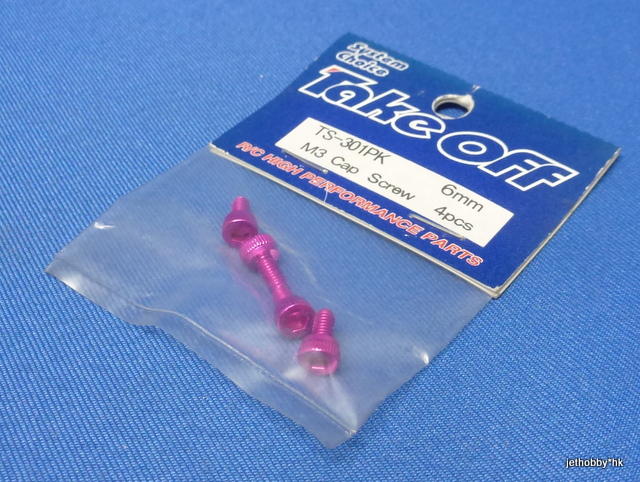 Take Off TS301PK - M3X6 Cap Screw Duralumin 4 pcs Pink 