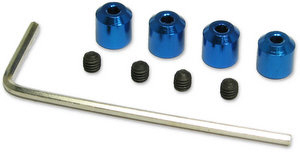 Jet Racing JE-61B - 2mm Stopper / Set Screw Blue (4pcs) 