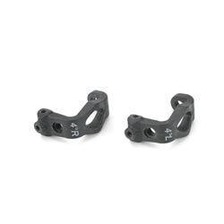 Losi LOSA9757 - 4 deg Front Spindles & Carriers-Graphite (JRX-S)