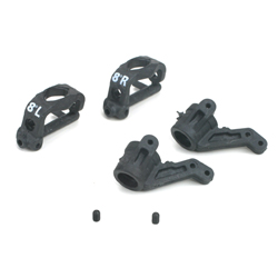 LOSA9759 - 8 degree Front Spindles & Carriers - Graphite (JRX-S)