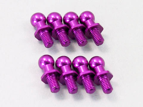 Kose K-1613 - 5mm Alum Pivot Ball Stud 8pcs Purple