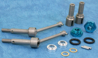 Tobee Craft 43000 - Universal Joint  +8mm Wide with Alum Hex Wheel Hub (Tamiya TT01 One-Way)