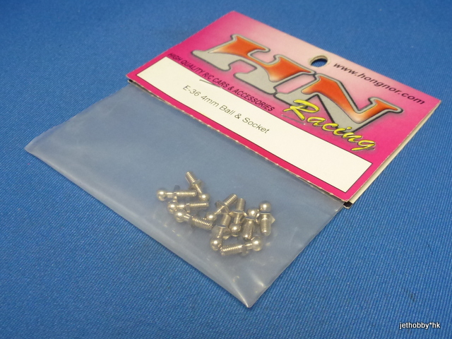 Hong Nor E-36 - 4mm Ball & Socket (Nitro Z-10, Z-10, NEXX-10SC, SCRT10-E)