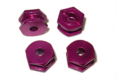 Hong Nor ES-14 - 12mm Alum Hex Wheel Hub 7.5mm Thick 4pcs 
