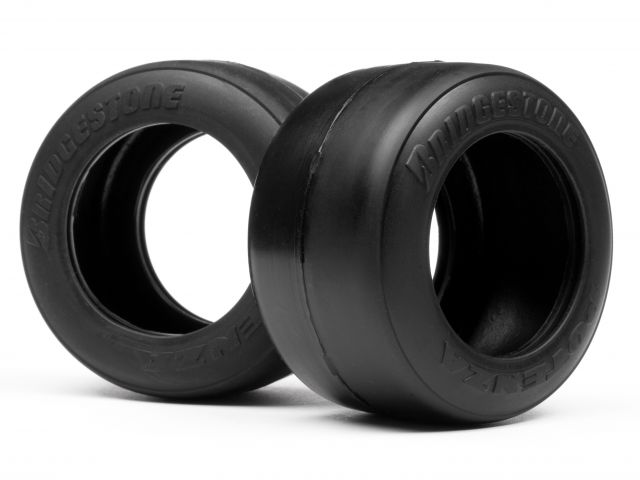 HPI 103017 - Bridgestone High Grip Slick Tire, M , Rear (Foumula Ten)