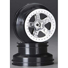 Traxxas 5874 - 2.2 / 3.0 SCT Wheel Satin Chrome (Slash 2WD Front)