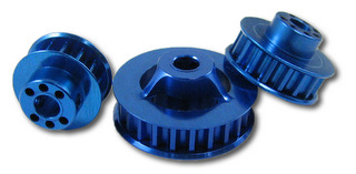 Jet Racing PU-14B - 7075 Pulley 14T Blue (for 4mm Shaft)