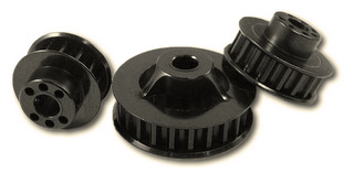 Jet Racing PU-14BK - 7075 Pulley 14T Black (for 4mm Shaft)