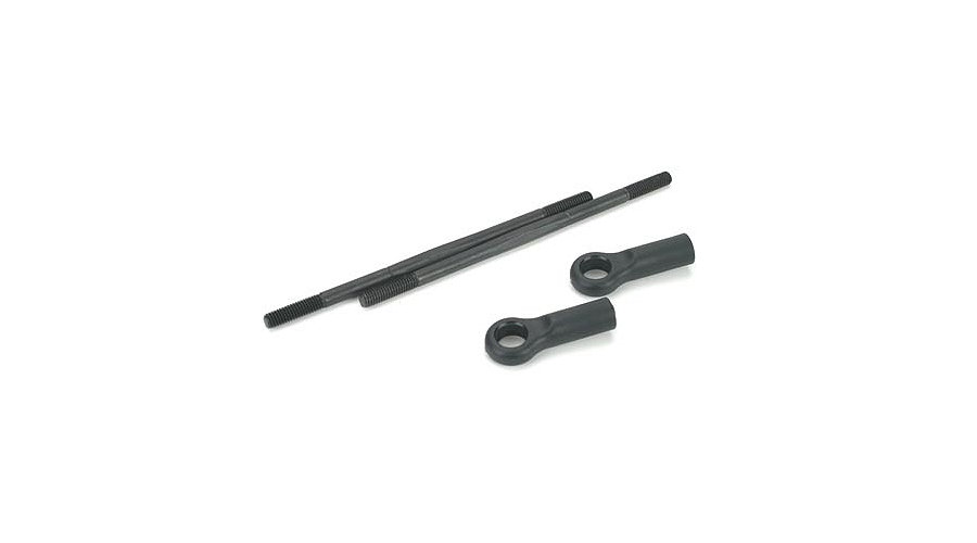 LOSB4001 - Turnbuckle Set with End, 93mm (2) (LST, LST2,AFT,MGB)