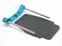 Square STG-15R - Graphite Rear Under Plate (Tamiya DF02) 