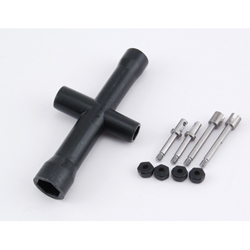LOSB1507 - Front/Rear Threaded Axle Set (All Micros)