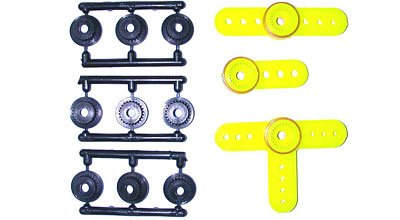 Hong Nor 312Y - Universal Servo Horn, Yellow (DM-ONE)