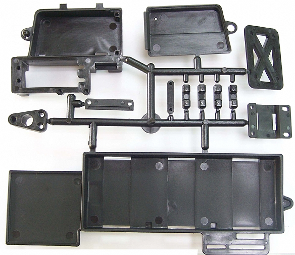 Hong Nor 395 - 1-8 Battery Case,  Receiver Box & Top Plate (X3-GT)