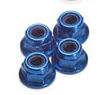 Hong Nor MK-18B - M4 Flanged Lock Nut Blue 4pcs