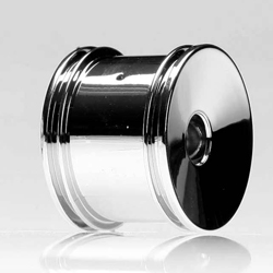 Losi LOSB1151 - Front Wheels, Chrome (pr) (Mini-T)