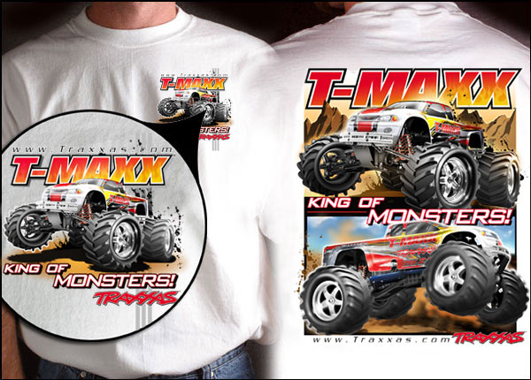 Traxxas 9946 - T-Shirt ) T-Maxx King of Monster) Medium