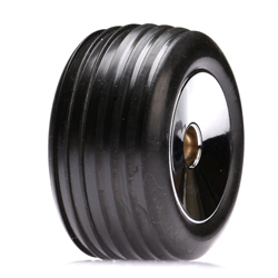 Losi LOSB1175 - Front Directional Glued, Chrome Wheels (2) (Mini-T)