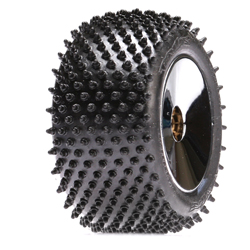 Losi LOSB1179 - Rear Mini-T Step Pins Glued (Chrome Wheels (2)