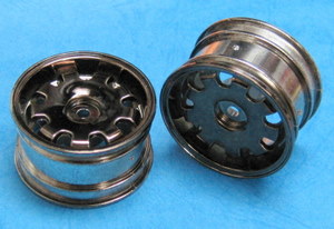 Blade BL272 - 9-Spoke Mini Wheel, Matte Chrome 2pcs (Tamiya M03)