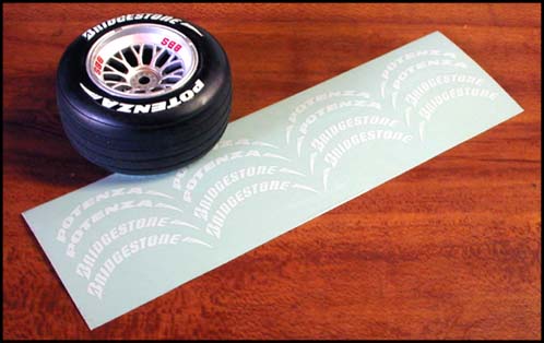 Chevron STS011 - Potenza,  Bridgestone F1 Tire Sticker