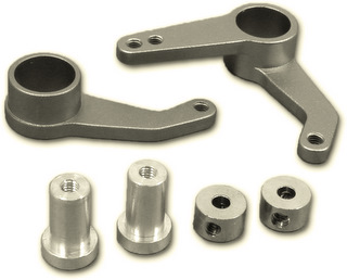 AR ST-05 - Alum Steering Arm Set, Silver (Kyosho Stinger MK 2)