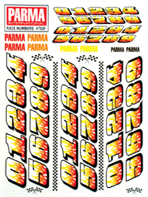 Parma 793F - Decal, Race Numbers *DISCONTINUED*