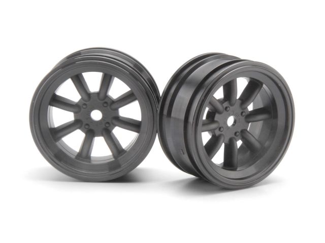 HPI 3939 - MX60 8-Spoke Wheel Gunmetal 3mm Offset 2pcs 
