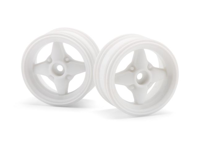 HPI 3900 - MX60 4-Spoke Wheel White 0mm Offset 2pcs 