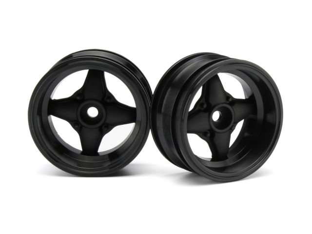 HPI 3911 - MX60 4-Spoke Wheel Black 6mm Offset 2pcs 