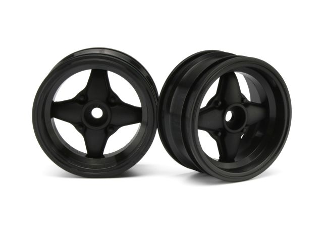 HPI 3906 - MX60 4-Spoke Wheel Black 3mm Offset 2pcs 
