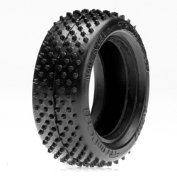 Losi LOSA7283R - Front Tire, 4WD IFMAR Stud, Red (2)