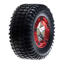 Losi LOSB1951 - Rear Mounted Tire, Chrome (2) (MSCT)