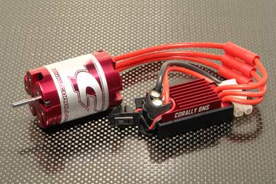 Corally 50135 - BMS ESC + Red 13.5T Star Motor (Red Series Brushless System)