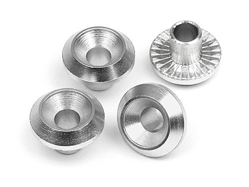 HPI 86985 - Wheel Washer Silver (Cup Racer, Switch)