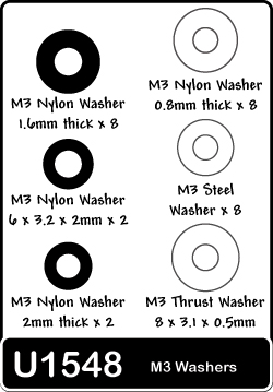 Schumacher U1548 Speed Pack M3 Washers