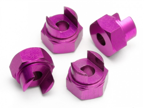 Hot Bodies HB70387 - Alum Hex Hub Purple (MiniZilla)