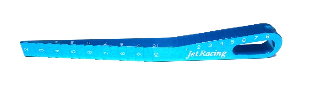 Jet Racing T-09LB - Droop & Ride Height Gauge Light Blue