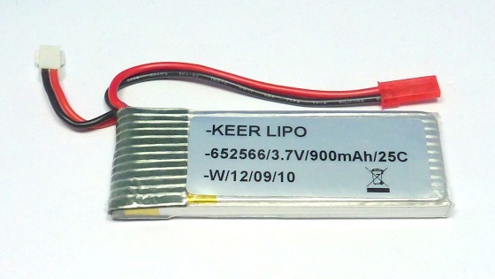 Keer 652566 -  LiPo Battery 3.7V 900mAh 25C (Walkera V120D02)